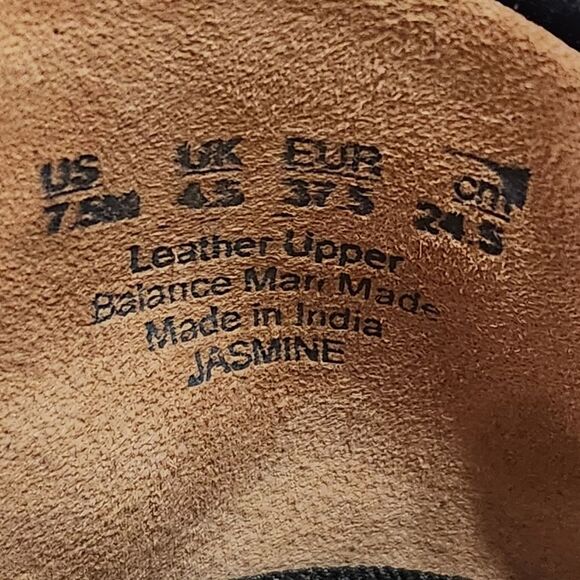 Franco Sarto Jasmine Loafers Black Suede Leather Flats Women's Size 7.5 - Picture 8 of 9